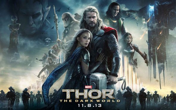 Thor-The-Dark-World-Chris-Hemsworth-Natalie-Portman-Tom-Hiddleston-quad-poster